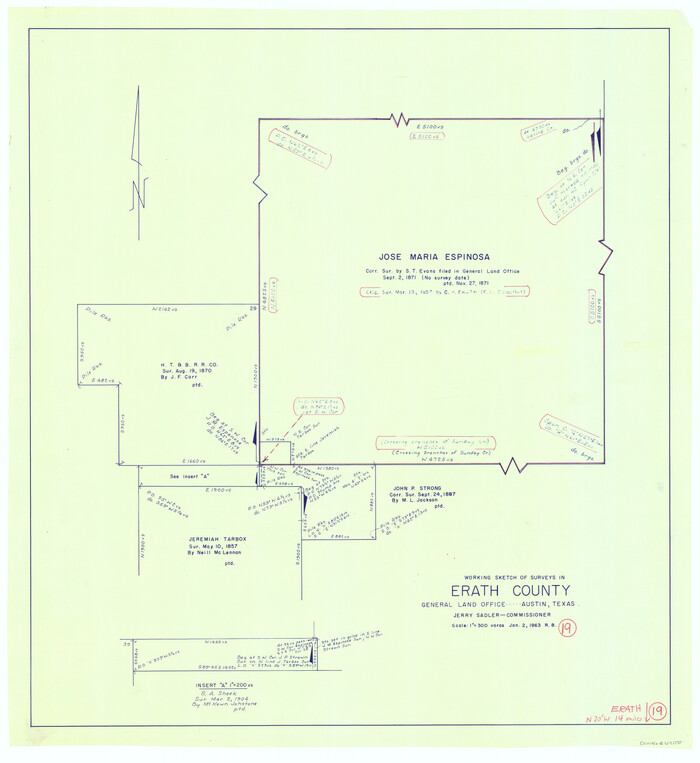 69100, Erath County Working Sketch 19, General Map Collection