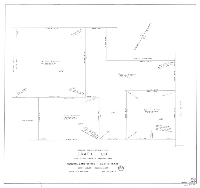 69110, Erath County Working Sketch 29, General Map Collection