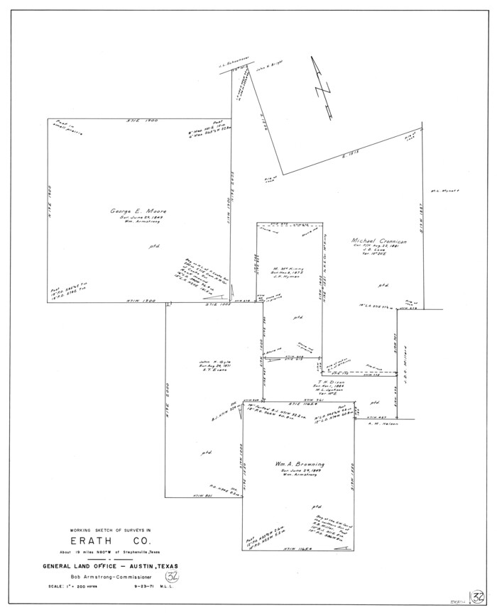 69113, Erath County Working Sketch 32, General Map Collection