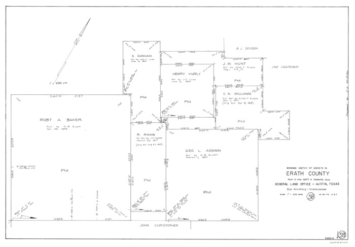 69119, Erath County Working Sketch 38, General Map Collection