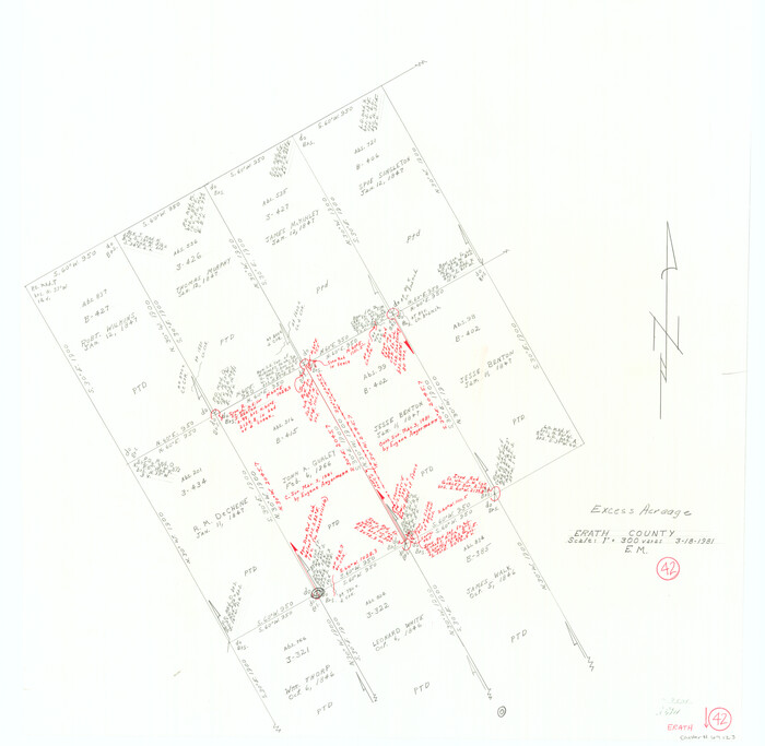 69123, Erath County Working Sketch 42, General Map Collection