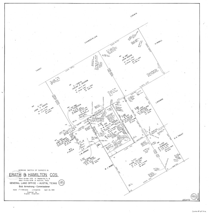 69126, Erath County Working Sketch 45, General Map Collection