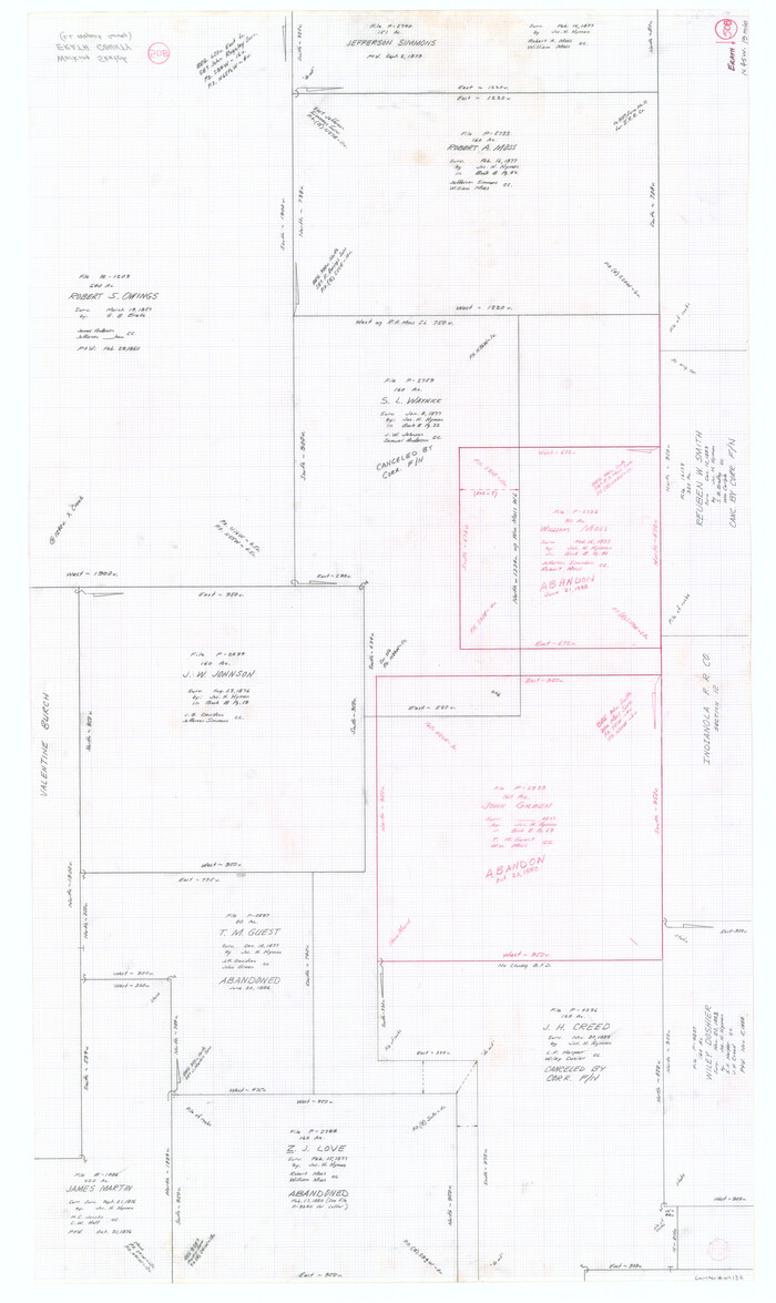 69132, Erath County Working Sketch 50b, General Map Collection