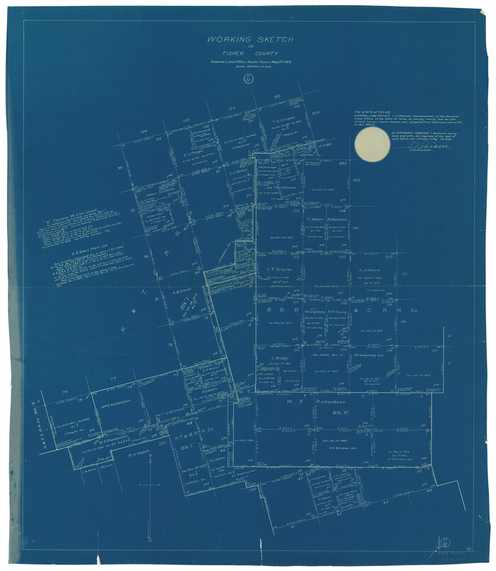 69140, Fisher County Working Sketch 6, General Map Collection