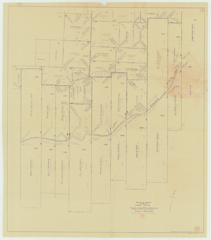 69142, Fisher County Working Sketch 8, General Map Collection