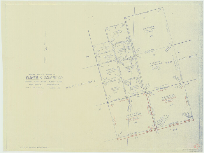69148, Fisher County Working Sketch 14, General Map Collection