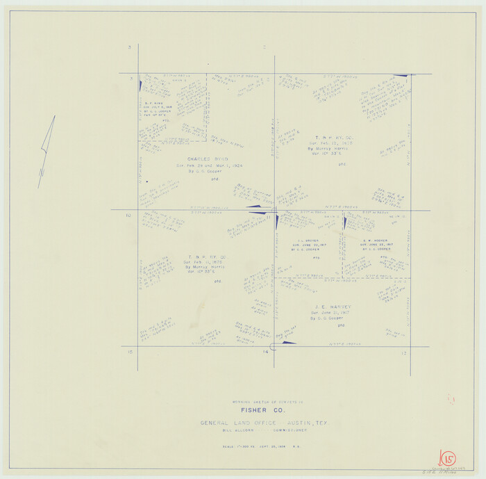 69149, Fisher County Working Sketch 15, General Map Collection