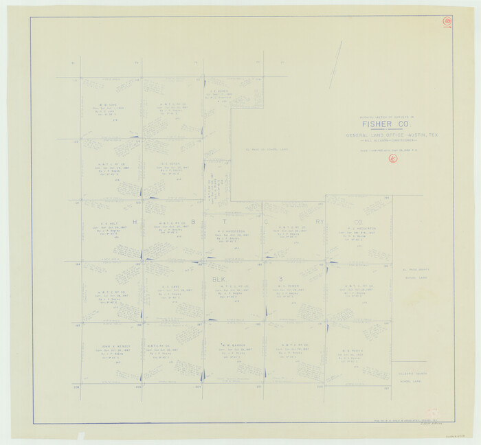 69150, Fisher County Working Sketch 16, General Map Collection