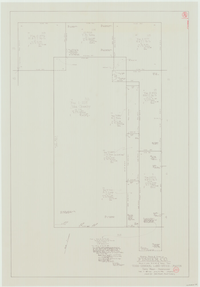 69154, Fisher County Working Sketch 20, General Map Collection
