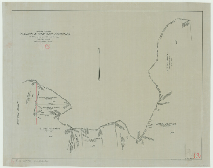 69158, Fannin County Working Sketch 4, General Map Collection