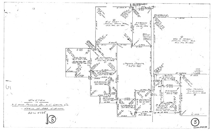 69159, Fannin County Working Sketch 5, General Map Collection