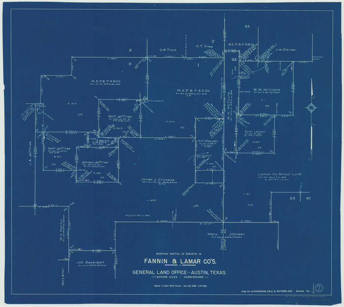 69161, Fannin County Working Sketch 7, General Map Collection