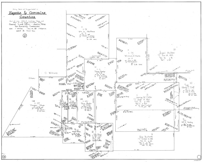 69167, Fayette County Working Sketch 3, General Map Collection