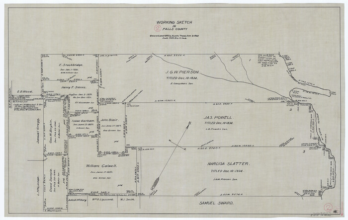 69177, Falls County Working Sketch 2, General Map Collection