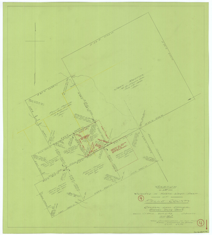 69179, Falls County Working Sketch 4, General Map Collection