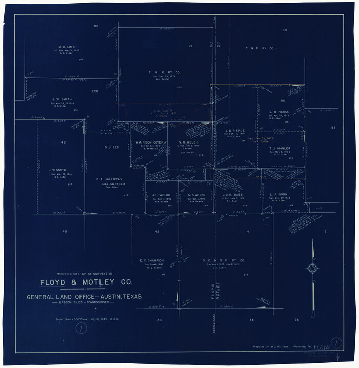 69180, Floyd County Working Sketch 1, General Map Collection
