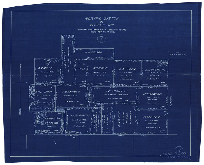 69186, Floyd County Working Sketch 7, General Map Collection

