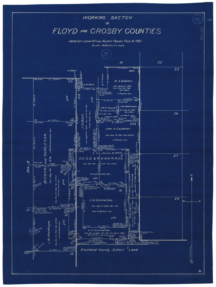 69187, Floyd County Working Sketch 8, General Map Collection
