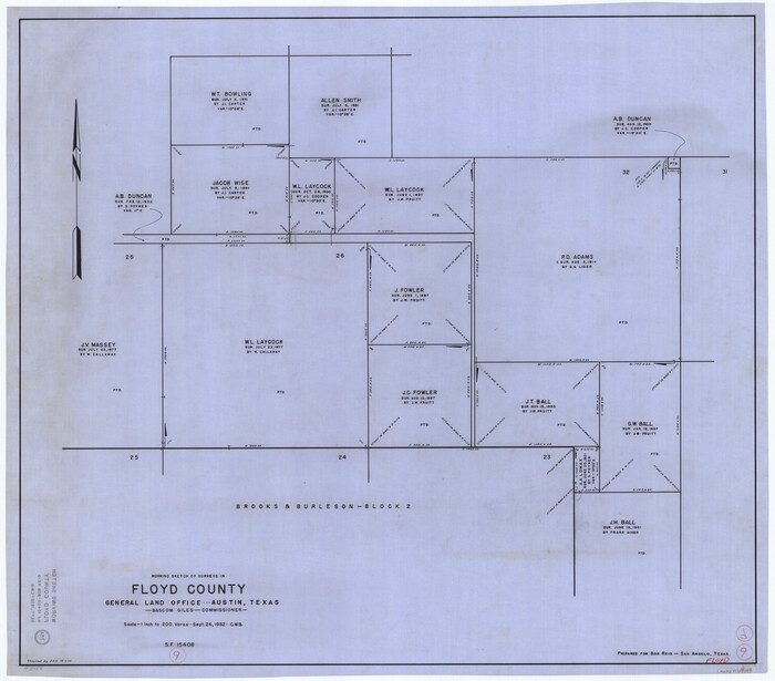 69188, Floyd County Working Sketch 9, General Map Collection