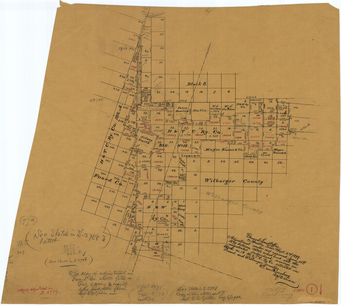 69191, Foard County Working Sketch 1, General Map Collection