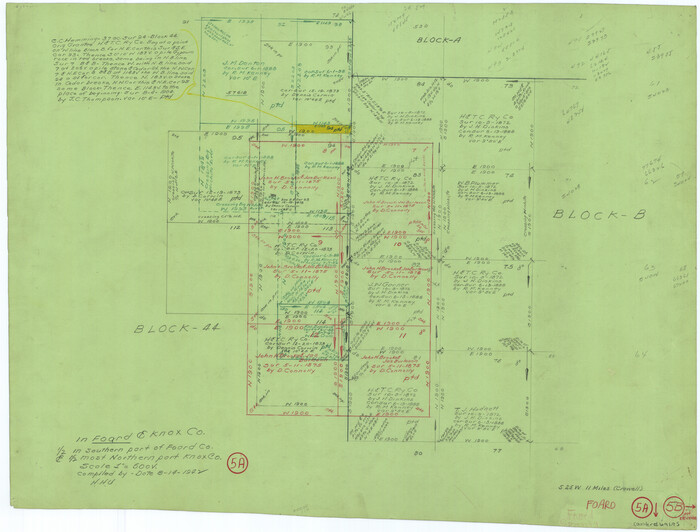 69195, Foard County Working Sketch 5a, General Map Collection
