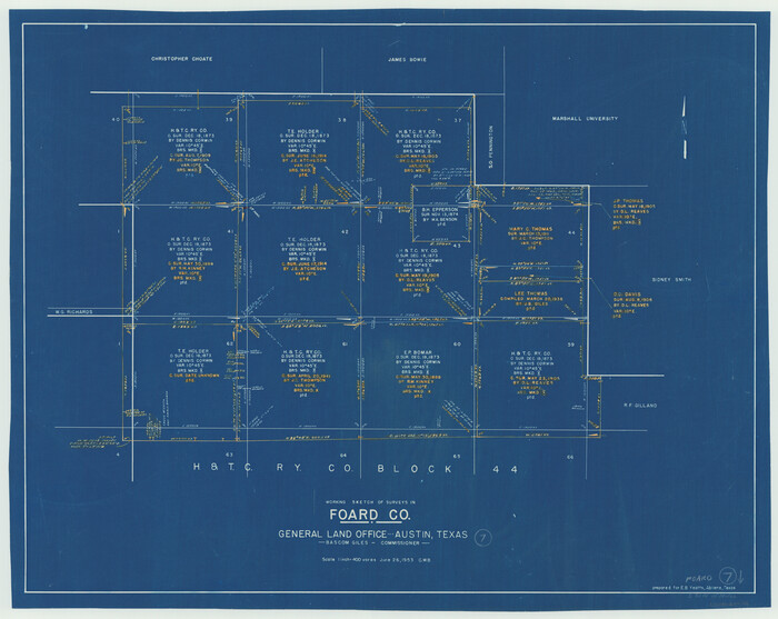 69198, Foard County Working Sketch 7, General Map Collection