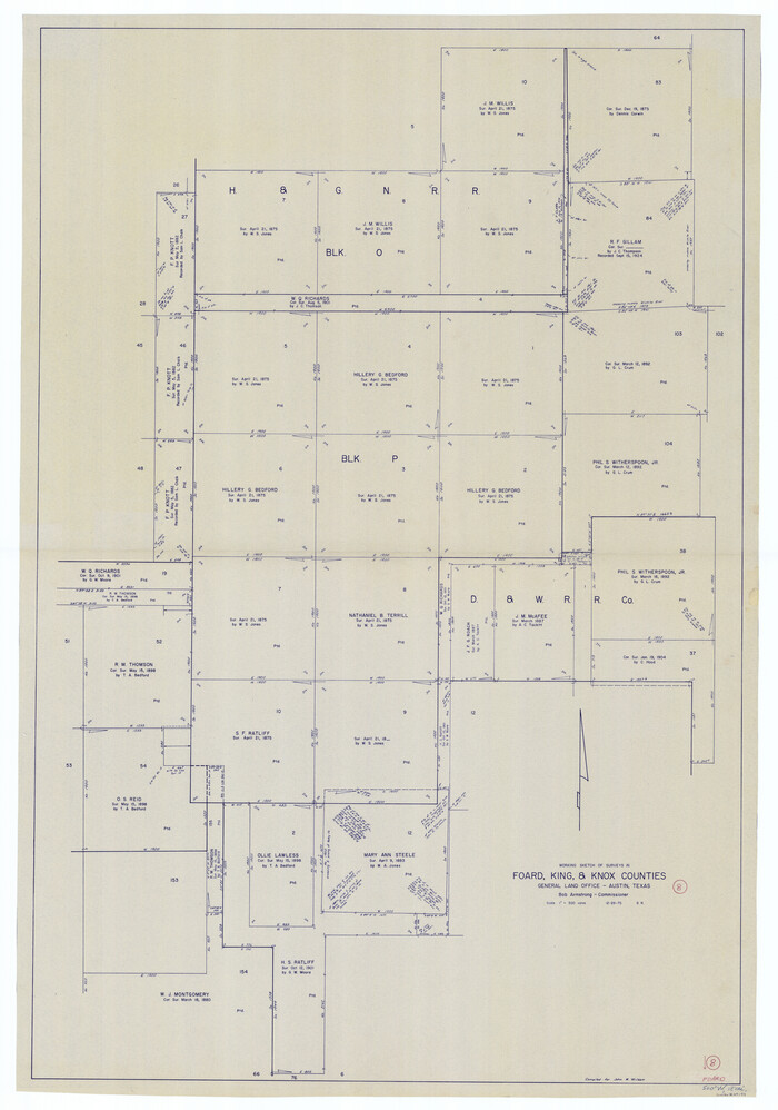 69199, Foard County Working Sketch 8, General Map Collection