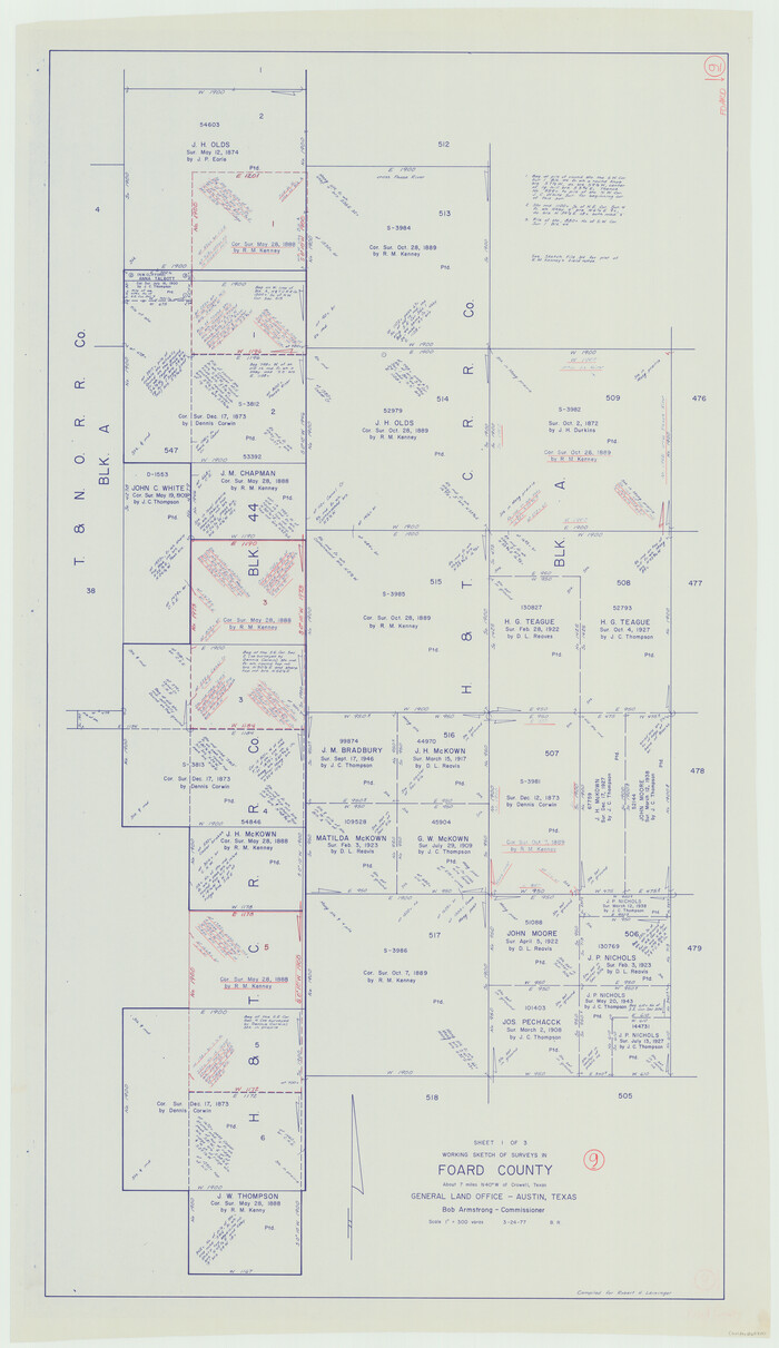 69200, Foard County Working Sketch 9, General Map Collection