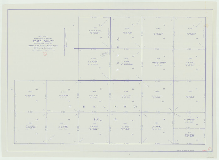 69201, Foard County Working Sketch 10, General Map Collection