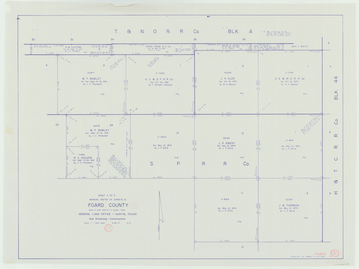 69202, Foard County Working Sketch 11, General Map Collection