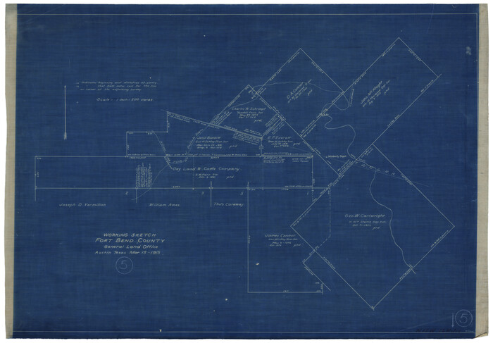 69211, Fort Bend County Working Sketch 5, General Map Collection
