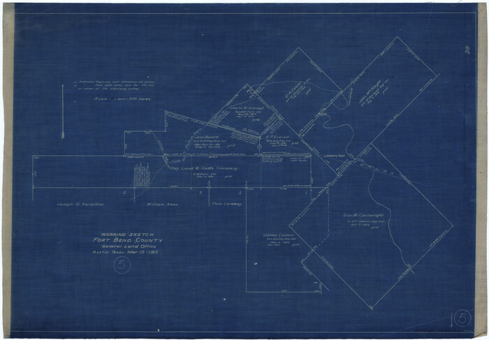 69211, Fort Bend County Working Sketch 5, General Map Collection