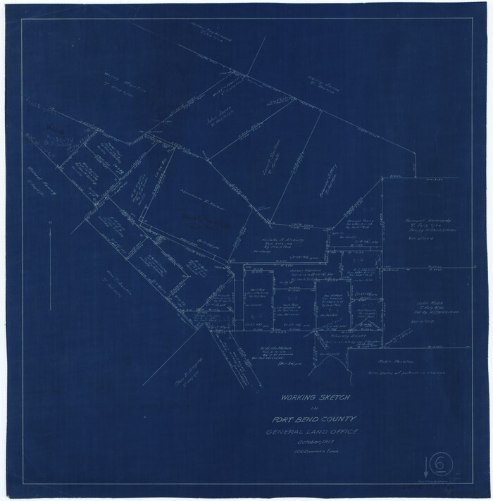 69212, Fort Bend County Working Sketch 6, General Map Collection