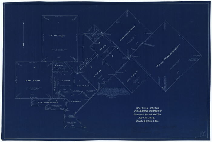 69213, Fort Bend County Working Sketch 7, General Map Collection