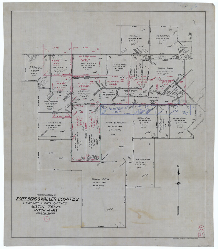 69217, Fort Bend County Working Sketch 11, General Map Collection