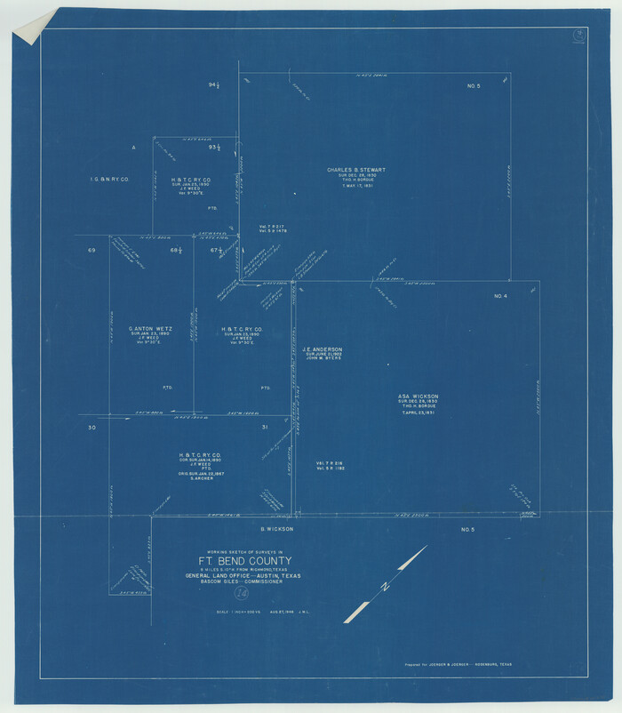 69220, Fort Bend County Working Sketch 14, General Map Collection