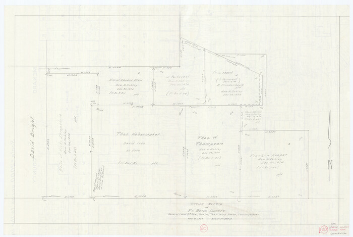 69226, Fort Bend County Working Sketch 20, General Map Collection