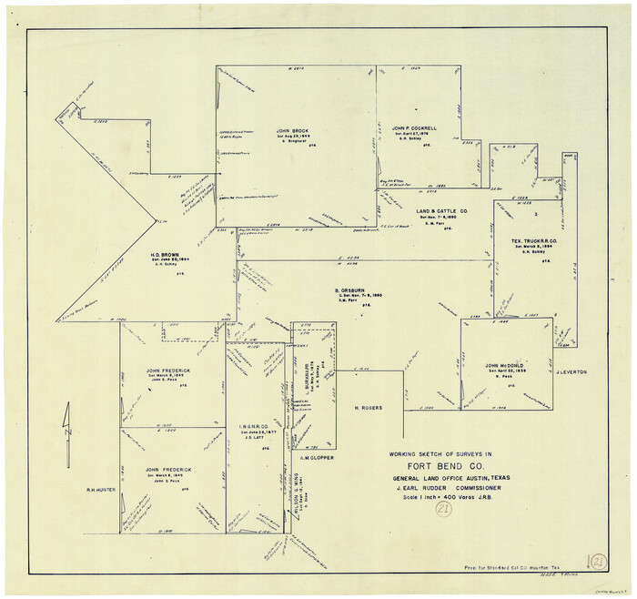69227, Fort Bend County Working Sketch 21, General Map Collection
