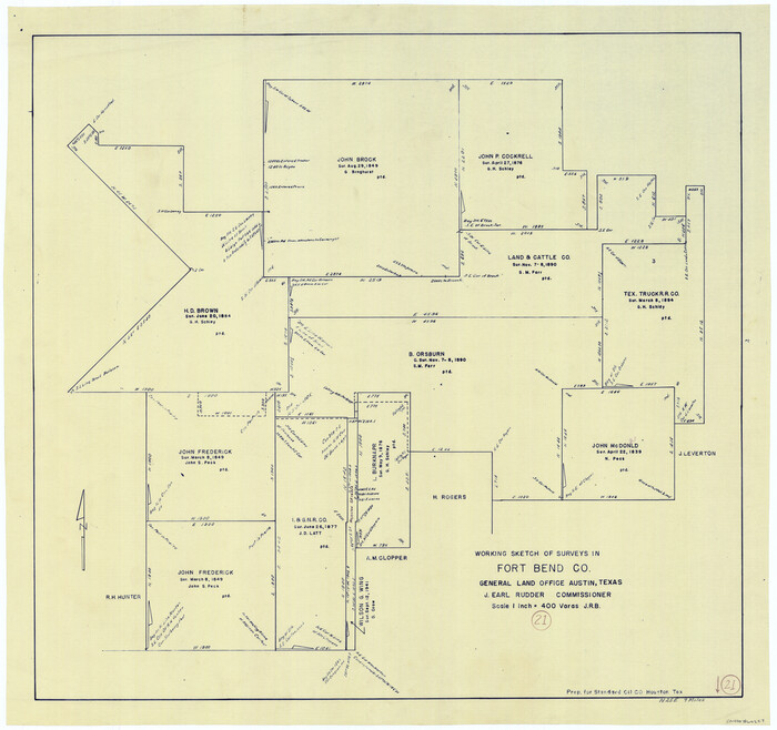 69227, Fort Bend County Working Sketch 21, General Map Collection