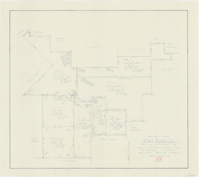 69230, Fort Bend County Working Sketch 24, General Map Collection