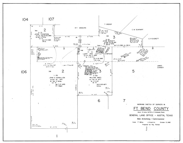 69232, Fort Bend County Working Sketch 26, General Map Collection