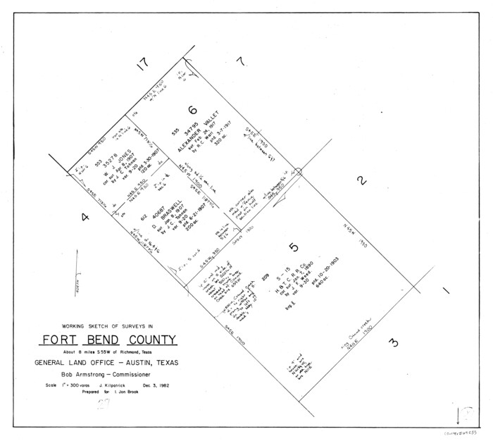 69233, Fort Bend County Working Sketch 27, General Map Collection