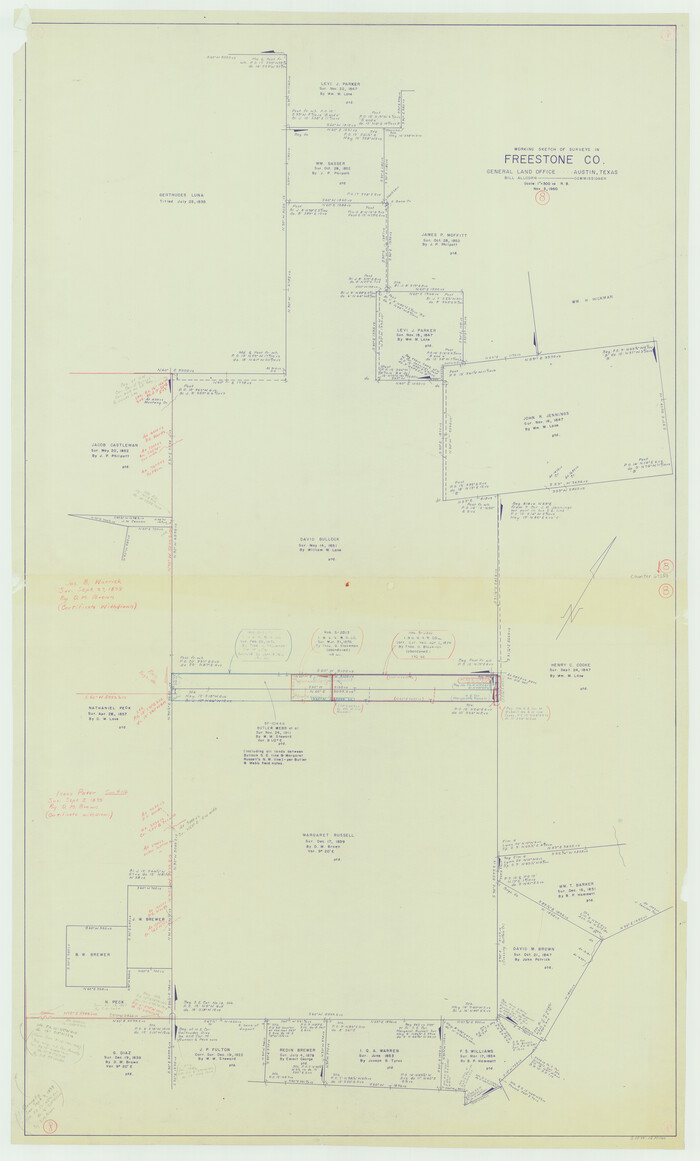 69250, Freestone County Working Sketch 8, General Map Collection