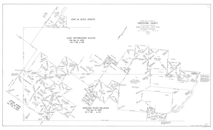 69253, Freestone County Working Sketch 11, General Map Collection