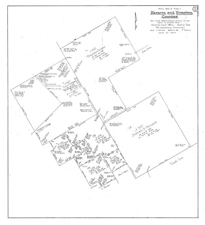 69264, Freestone County Working Sketch 22, General Map Collection