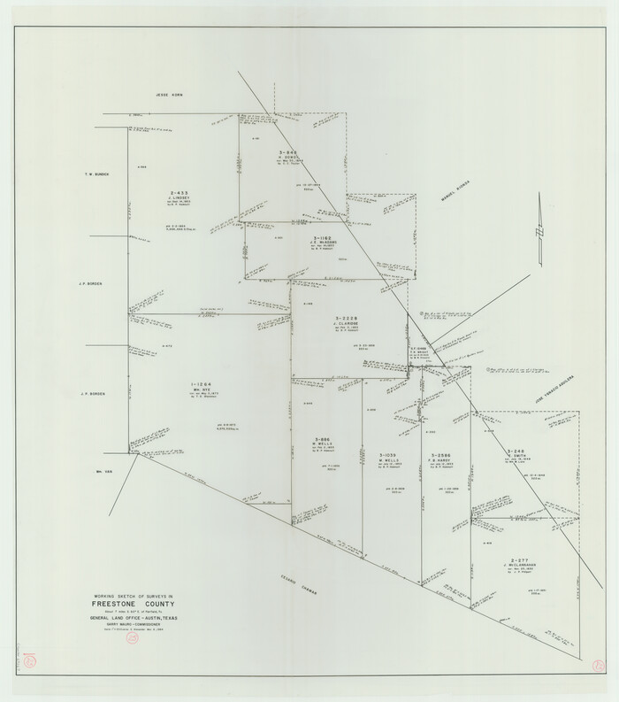 69267, Freestone County Working Sketch 25, General Map Collection