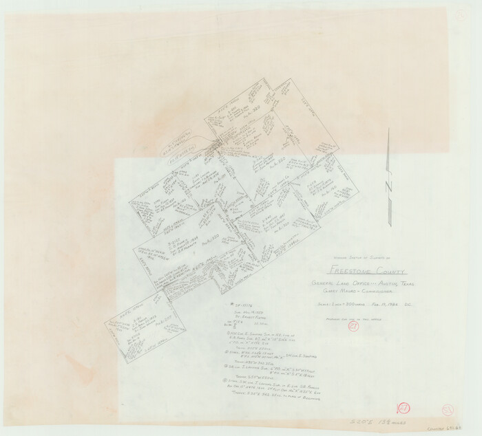 69269, Freestone County Working Sketch 27, General Map Collection