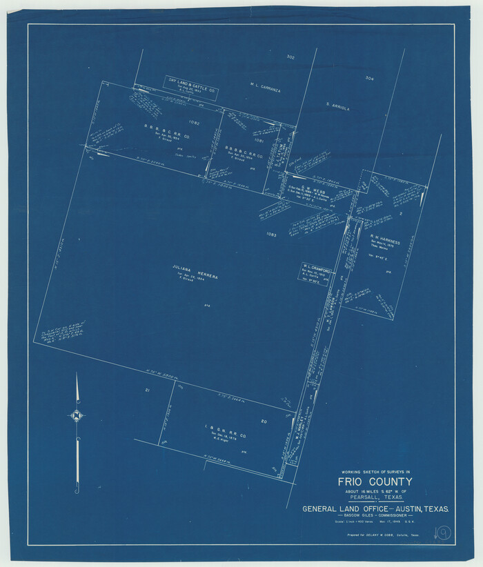 69283, Frio County Working Sketch 9, General Map Collection