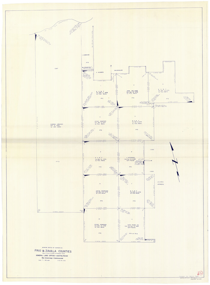 69290, Frio County Working Sketch 16, General Map Collection
