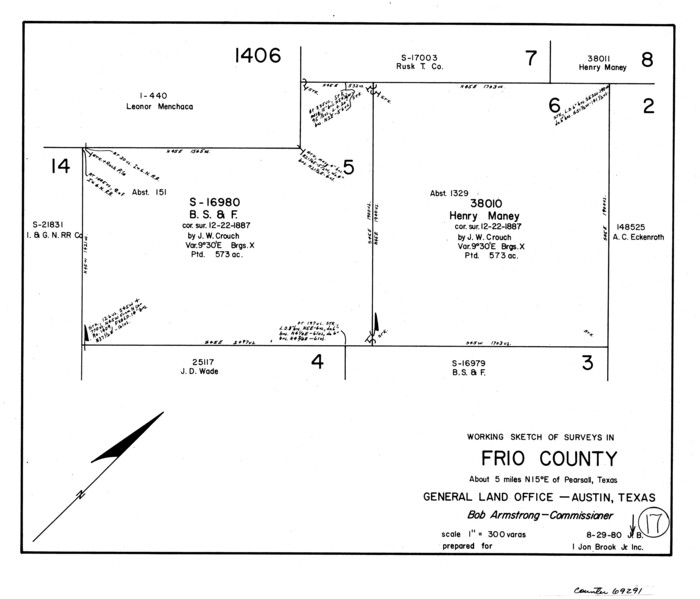 69291, Frio County Working Sketch 17, General Map Collection
